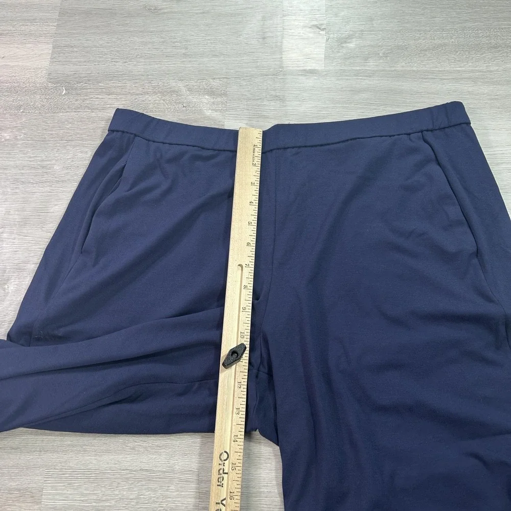 Eileen Fisher Pants Womens L Blue Jersey Knit Pull On Relaxed Stretch - Picture 8 of 12